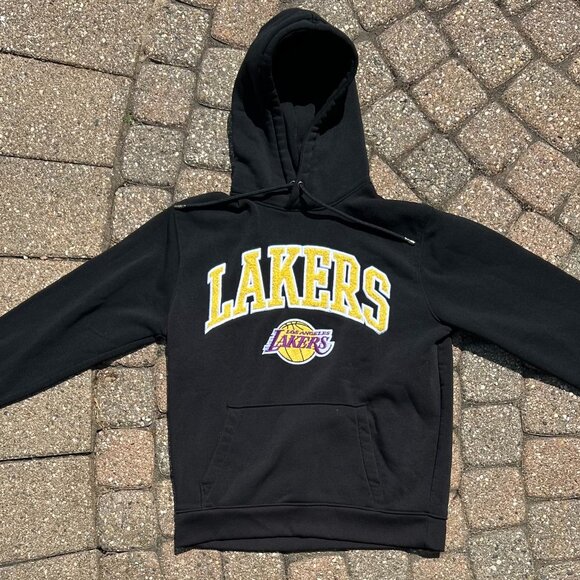 Embroidered Los Angeles Lakers NBA Basketball Hoodie Sz L - Picture 1 of 7